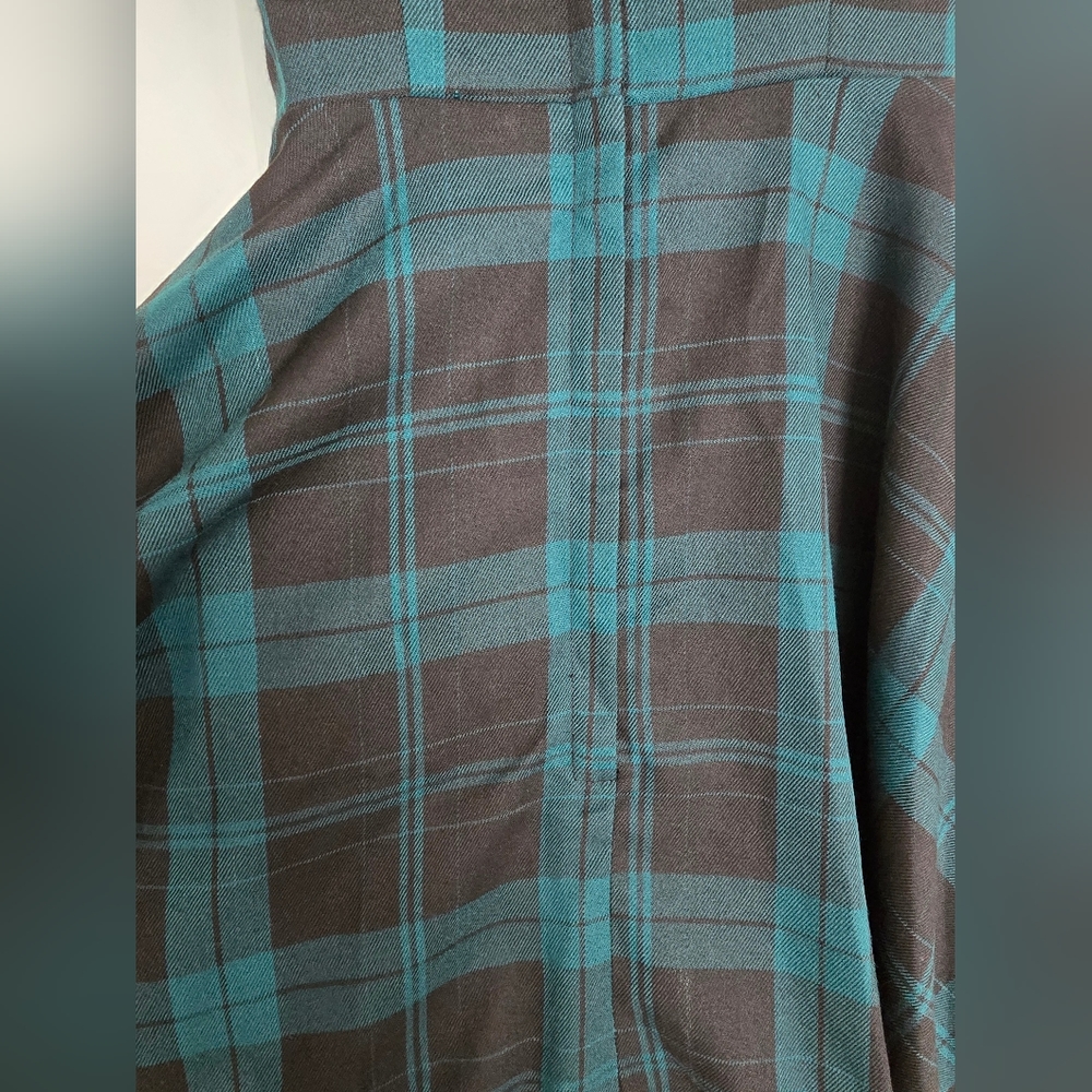 NWOT Rare Collectif Green Plaid Jumper Dress 4XS / UK6 - Picture 7 of 8